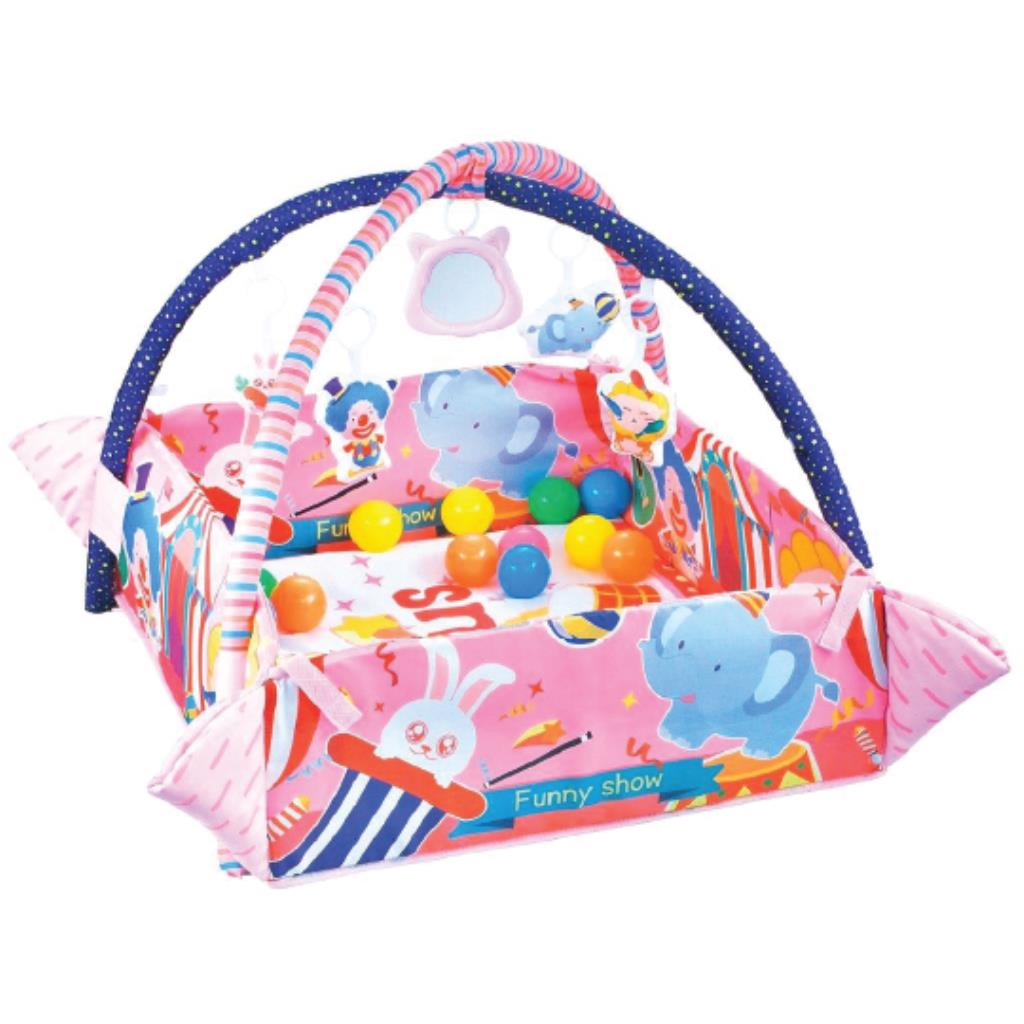 Baby Play Gym & Ball Pit with 30 Balls - Pink